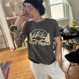 Chevy Trucks Gray Short Sleeve Tee